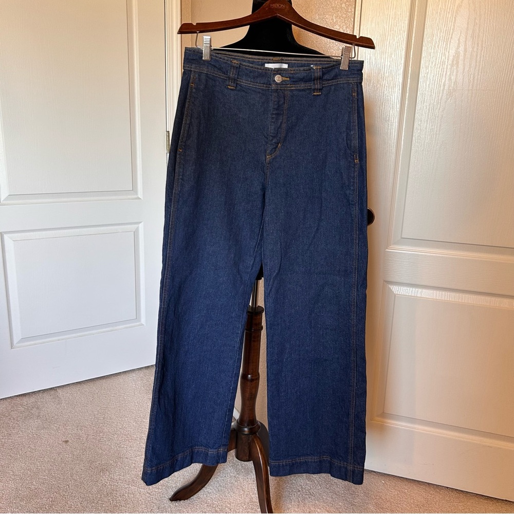 Loft Made and Loved The Wide Leg Blue Jeans‎ Size 4/27
